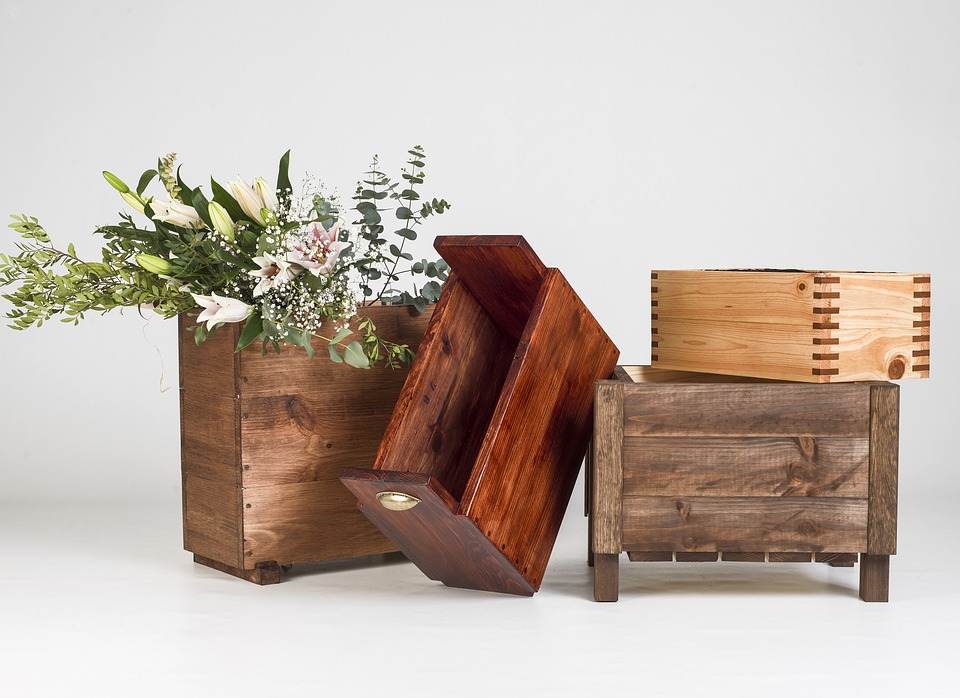 Wooden Rectangular planters