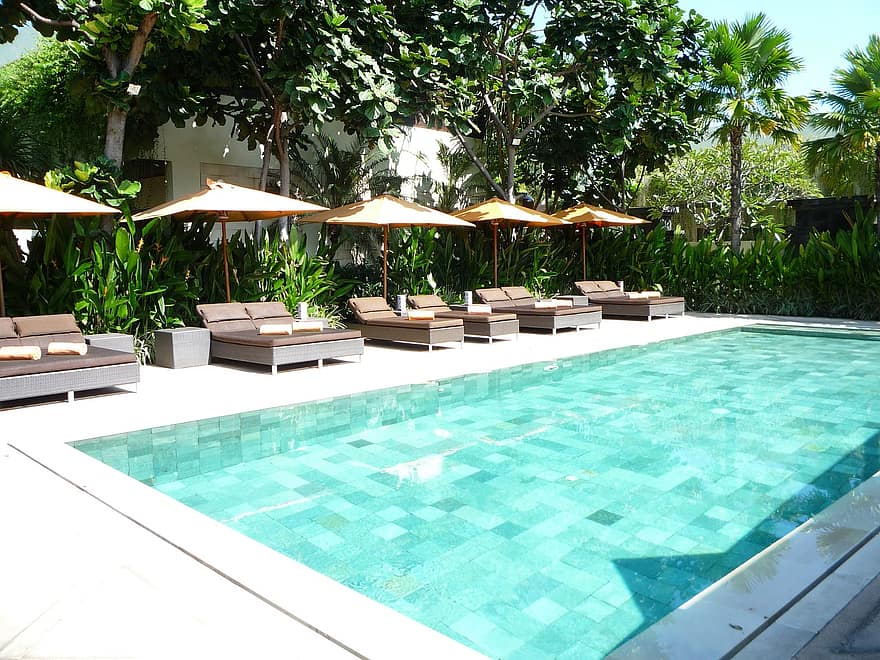 swimming pool indonesia bali poolside relaxation pool swimming outdoor resort