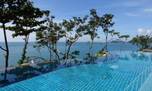 swimming pool ocean modern design luxury relaxation leisure landscape