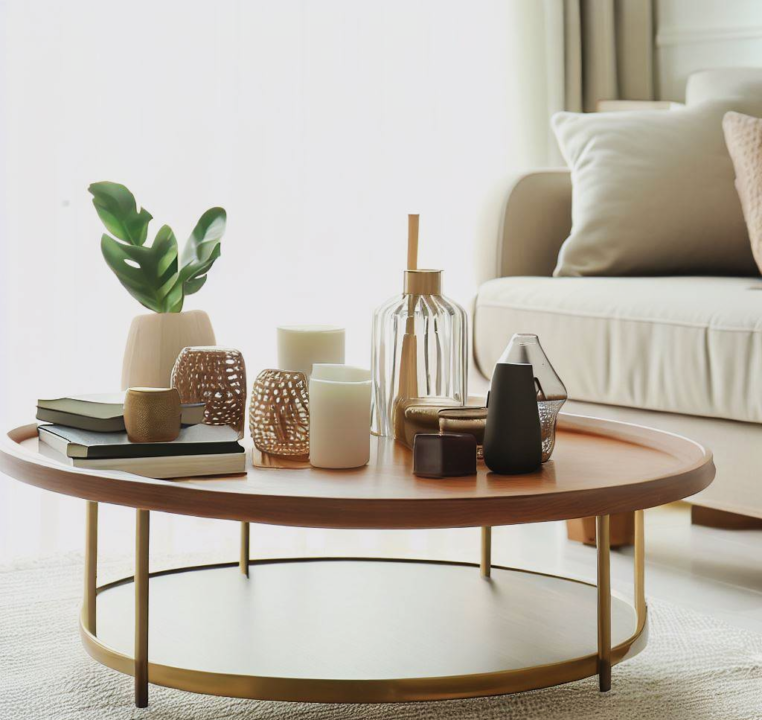 Tabletop Accessories Round Coffee Table